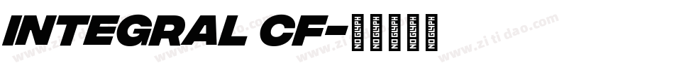integral CF字体转换